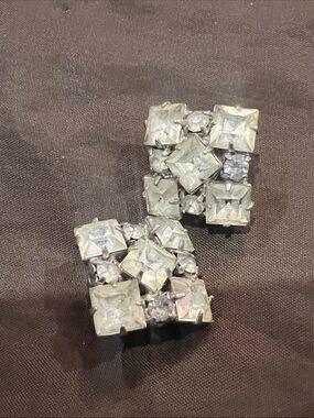 Mid century modern ‘Ice Cluster’ earrings